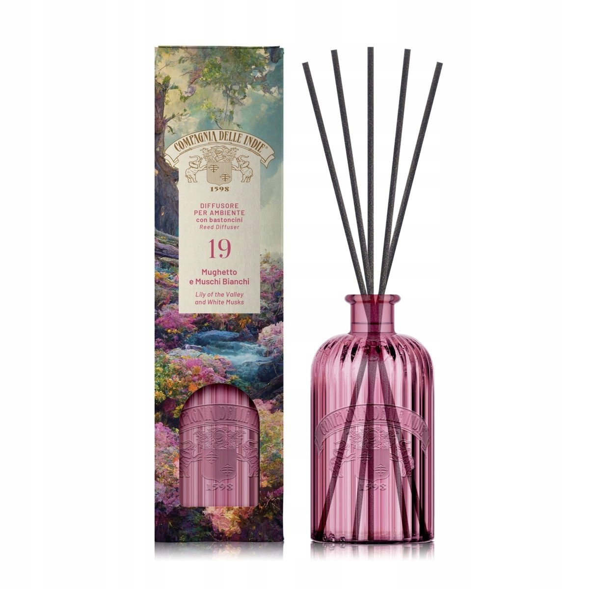 Compagnia Delle Indie 19 Vonné tyčinky Konvalinka a Bílé pižmo 1 l