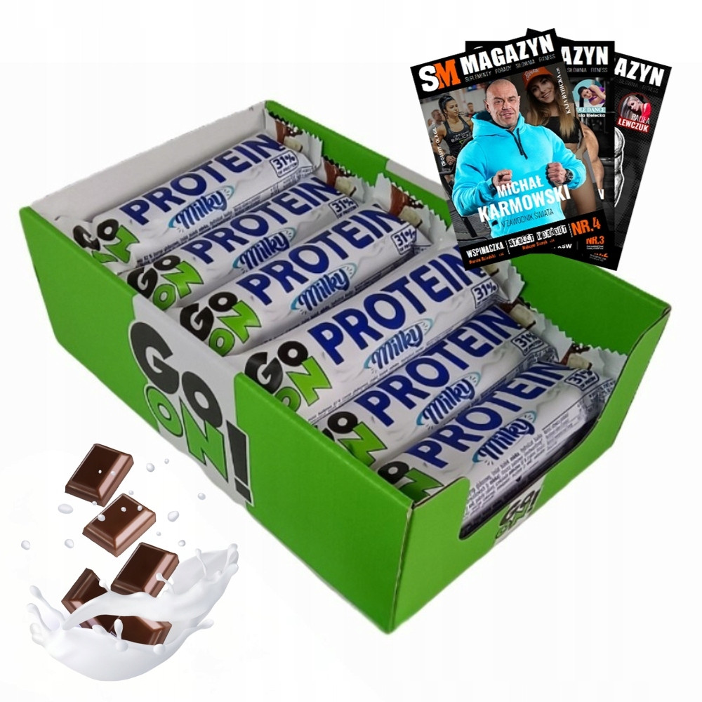 24 x Go On Proteinová Tyčinka High Protein Milky 45 G Proteinová Síla Svačinka