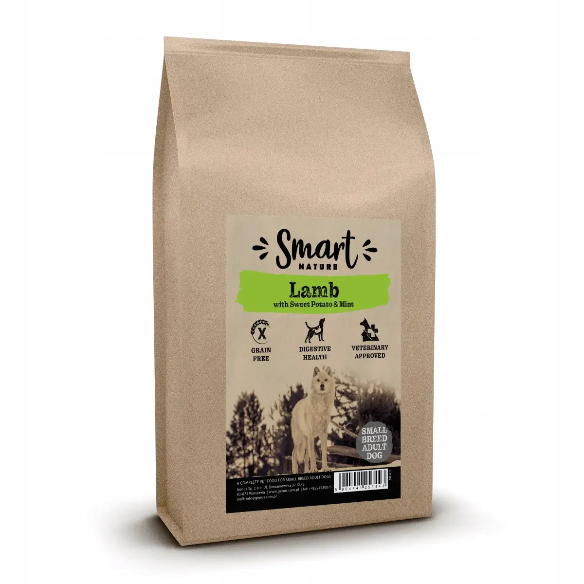 Smart Nature Dog Small Hypoallergenic Lamb 6 kg malé jehněčí plemeno vynikající