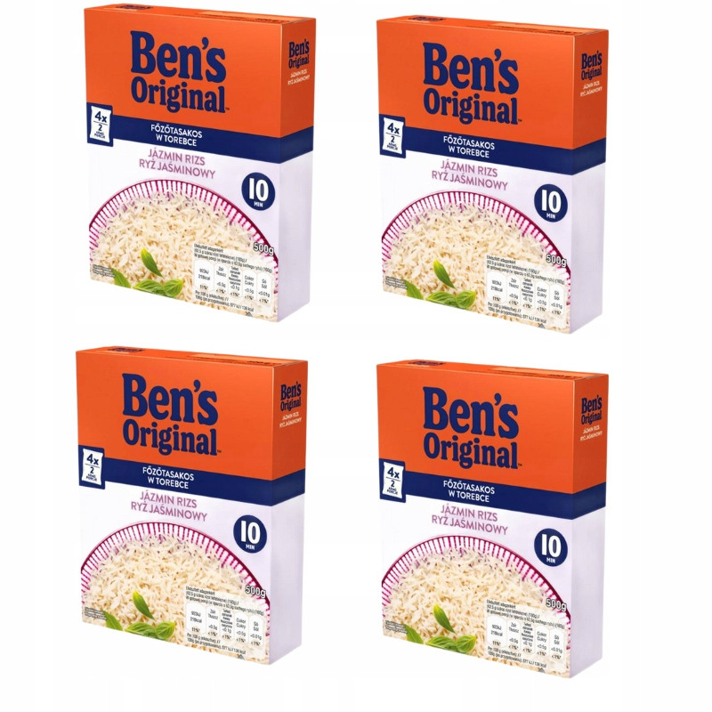 4 x Jasmínová rýže 500 g sáček (4ks x 125 g) Uncle Ben's bez lepku