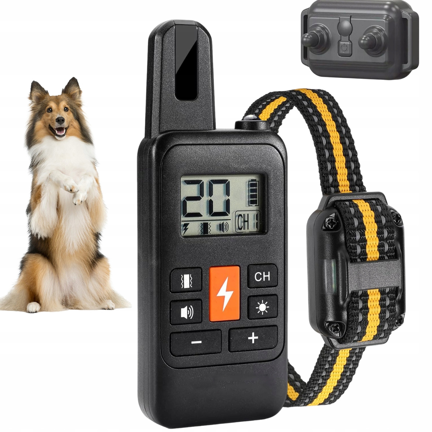 Elektrický Výcvikový Obojek Účinný Pro Výcvik Psa Dálkové Ovládání