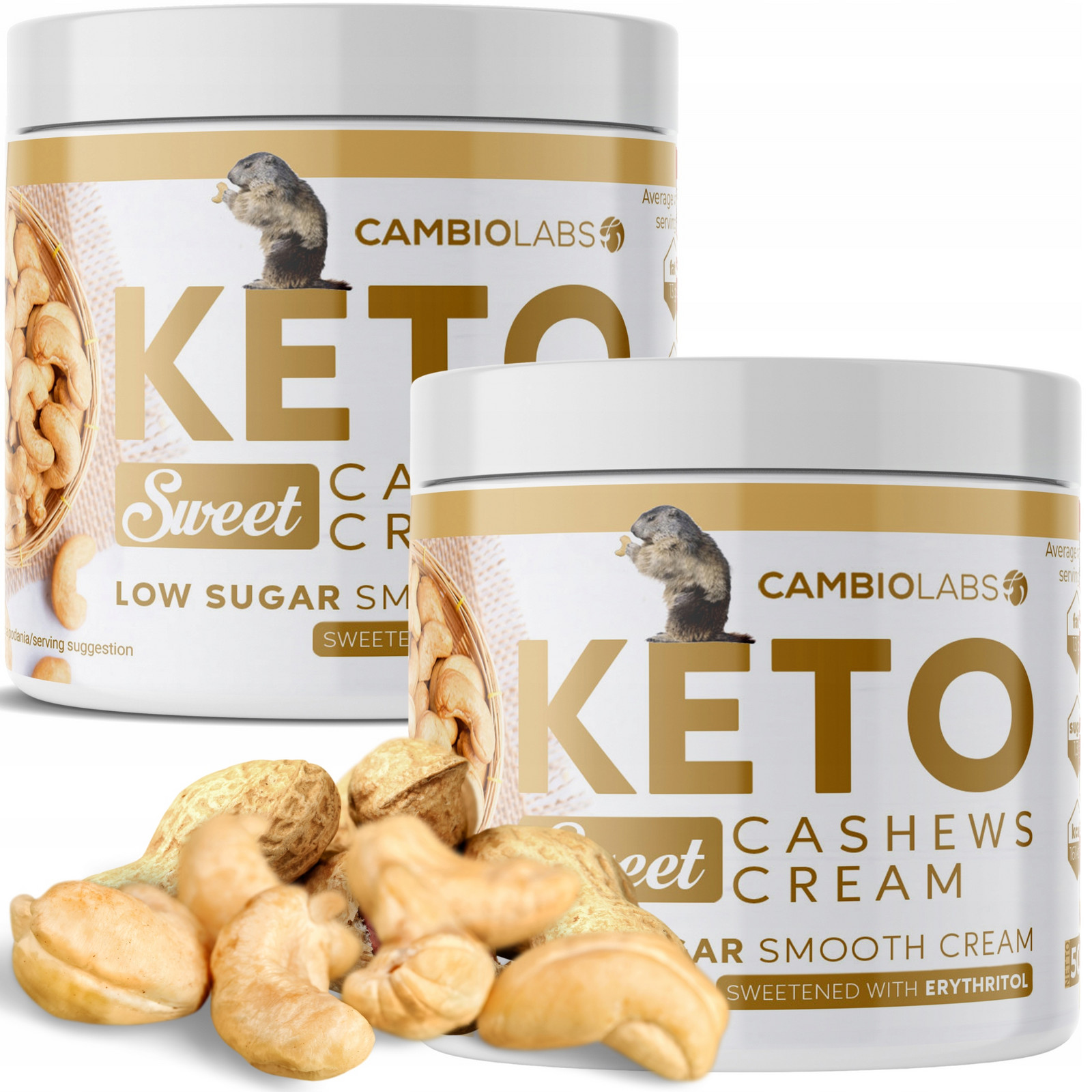 Krém Ořechové máslo z kešu Keto bez cukru1kg