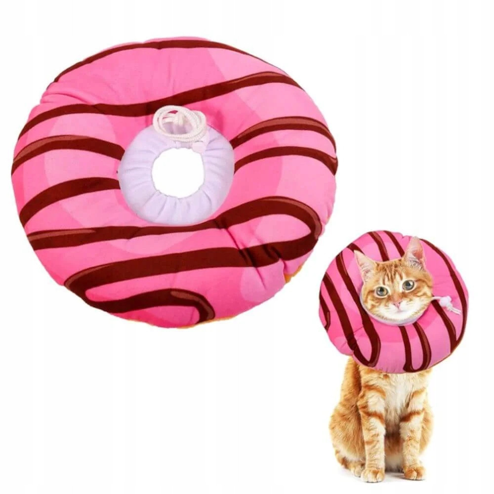 Pooperační Límec Pro Kočky A Donut Malv L