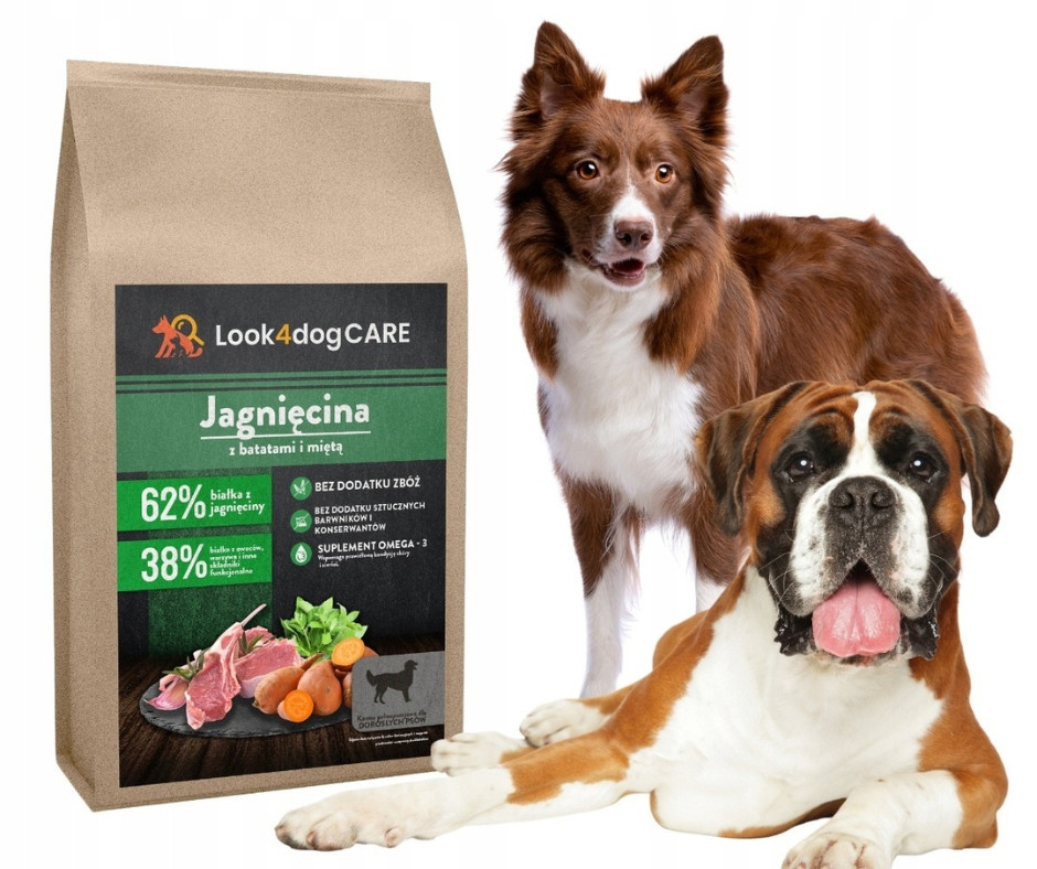 Krmivo suché pro psa jehněčí, máta 6 kg