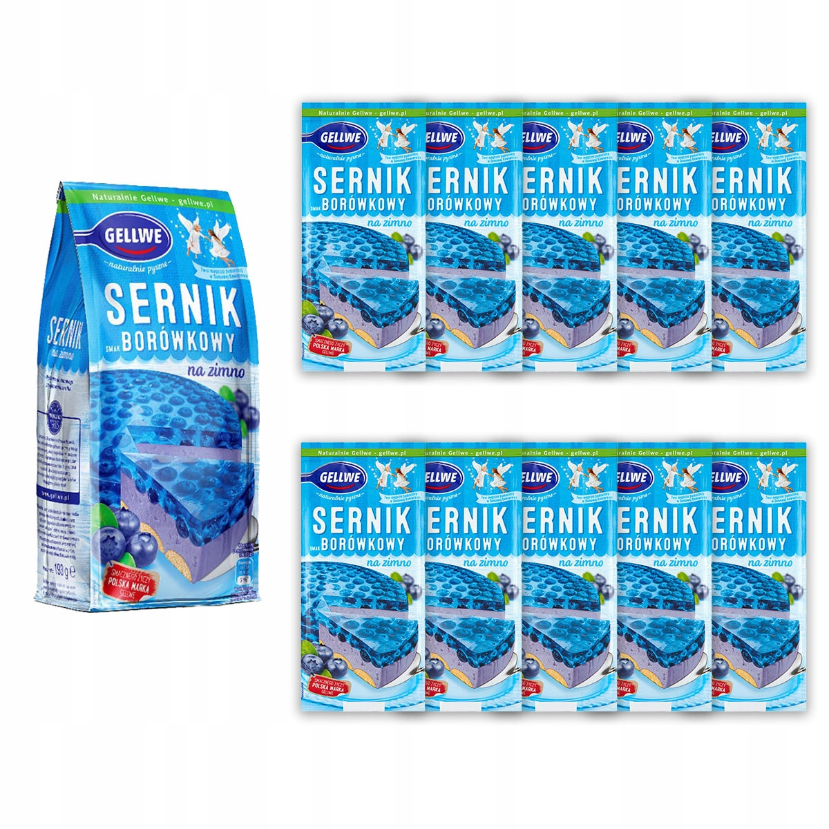 Gellwe Borůvkový cheesecake za studena 193g x 10 kusů