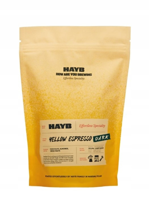 Zrnková káva Hayb Dark Yellow Espresso Blend 1kg