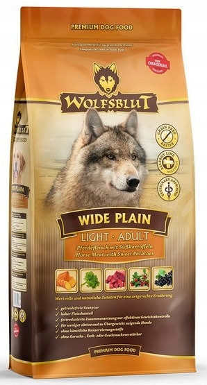 Wolfsblut Dog Wide Plain Adult Light – koně a batáty 2 kg
