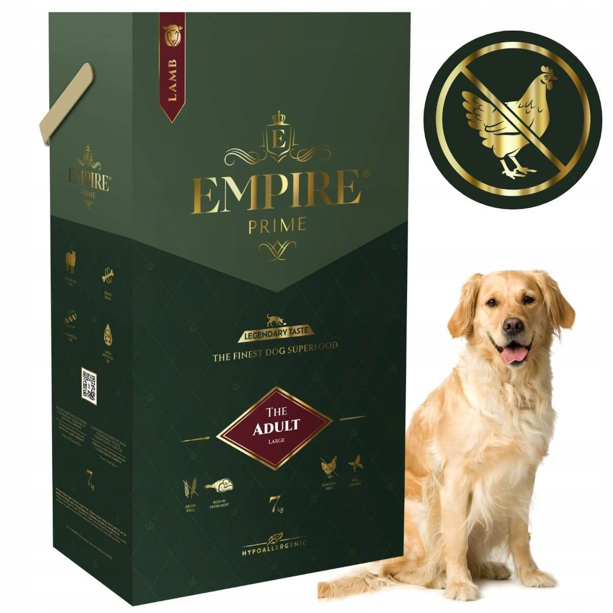 Suché Krmivo Empire Prime 7 kg Golden Retriever Bez kuřecího masa Lehce stravitelné