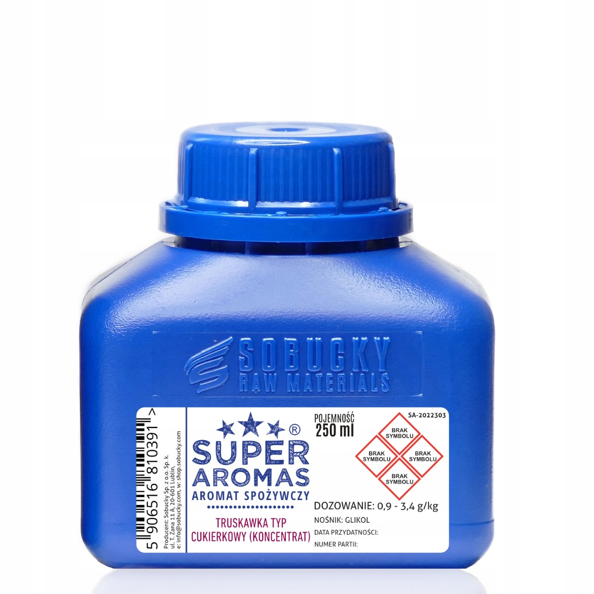 Aromas Potravinářské aroma Jahoda Cukrový typ (koncentrát) 250 ml