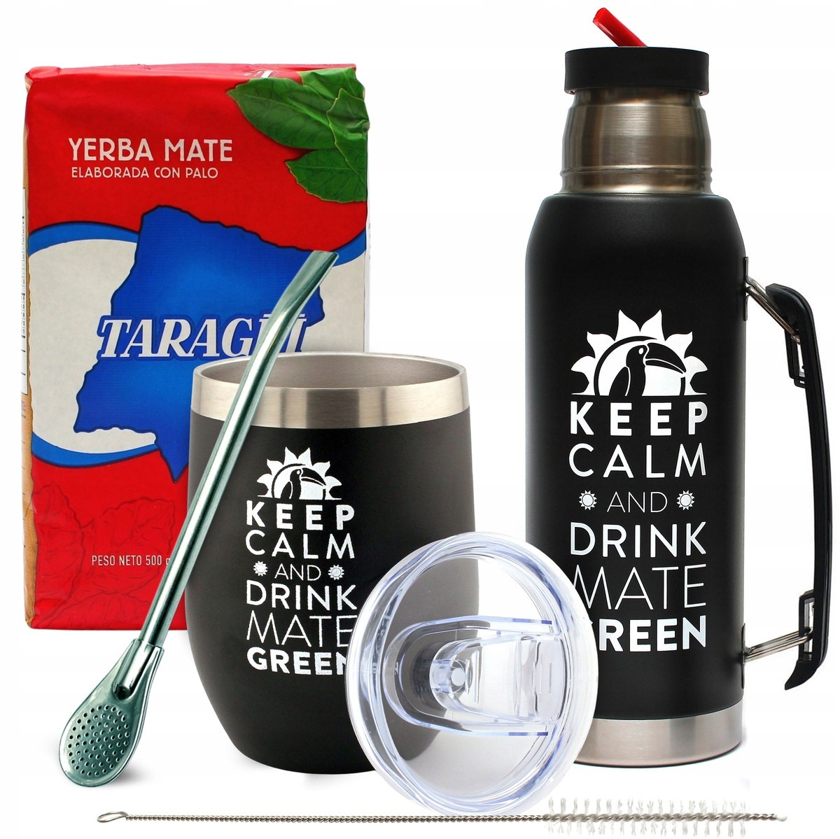 Sada pro Yerba Mate Green Bombilla Tykev Matero Příslušenství Dárek 100g