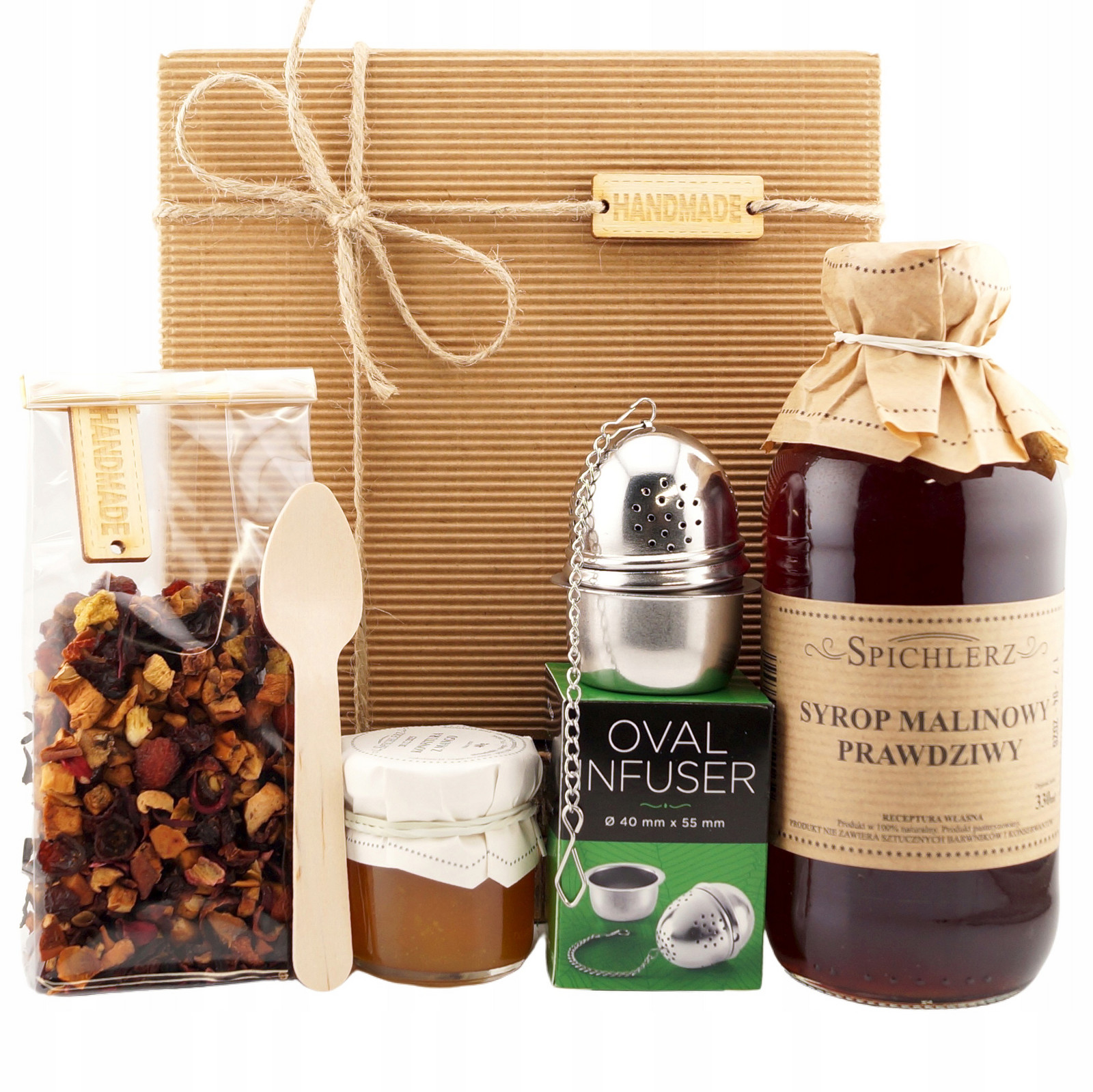 Dárková Sada s čajem, sladkostmi, spařovačem 