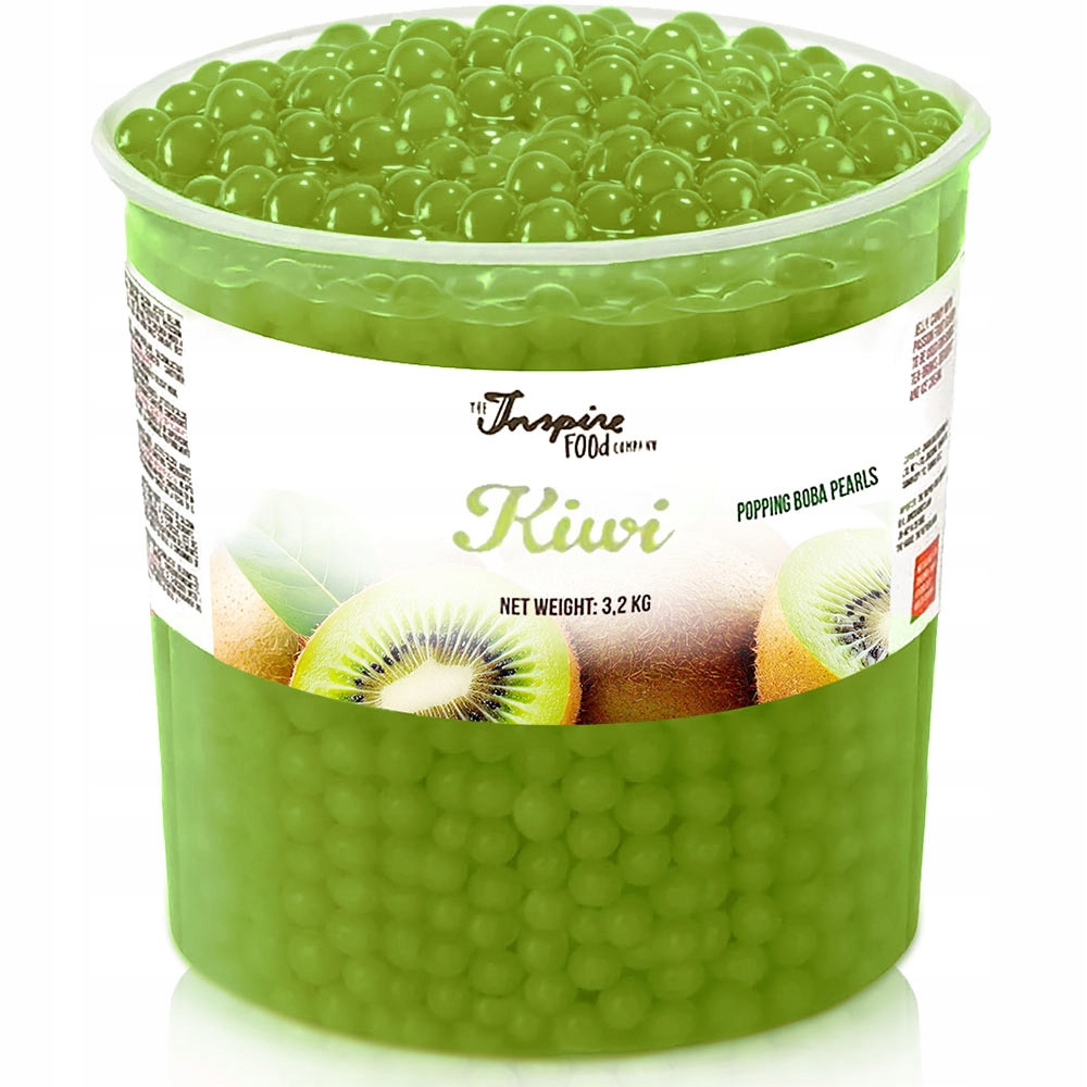 Bubble Tea praskající ovocné kuličky molekulární kaviár popping boba Kiwi