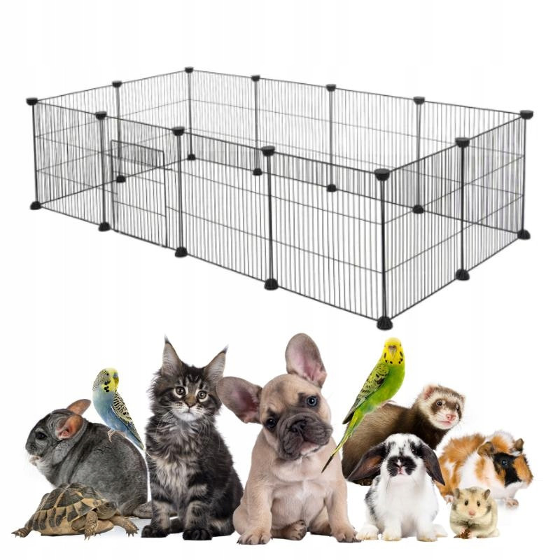 Kotec Kovová ohrada pro králíky malých zvířat Výběh Skládací