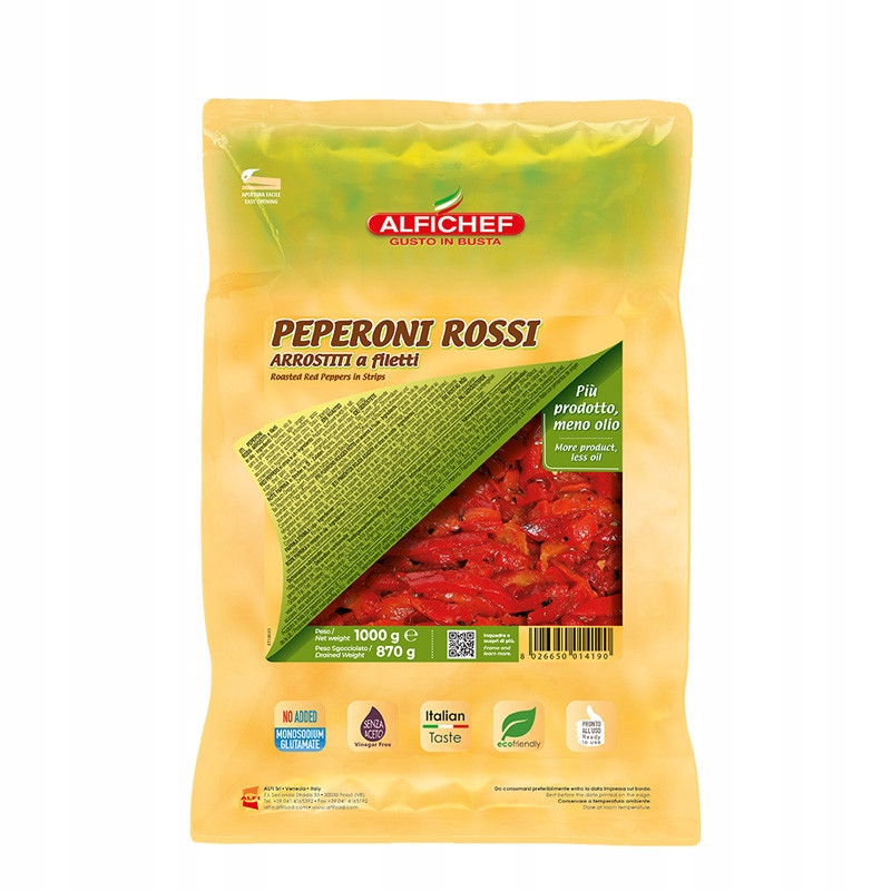 Paprika grilované proužky 1 kg Alfichef