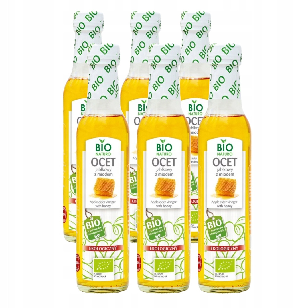 Jablečný ocet s medem Bio Přírodní 250 ml BioNaturo