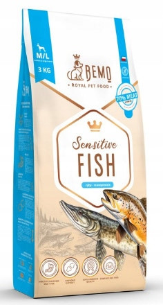 Bemo Sensitive Fish Ryba 3kg M/L Hypoalergenní Premium