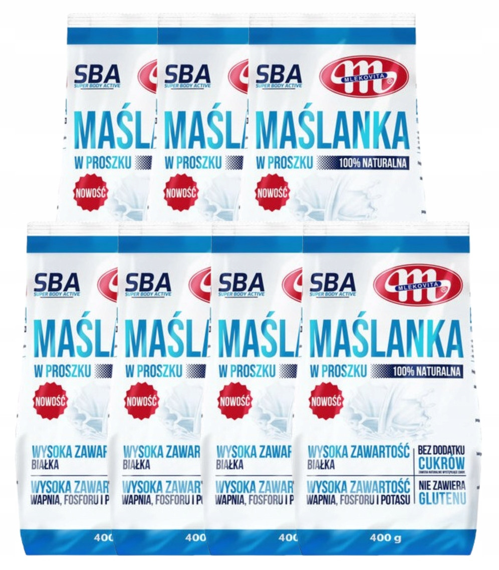 Mlekovita Máslenka V Prášku Sba 7x400 g Body Active Vápník Fosfor Draslík