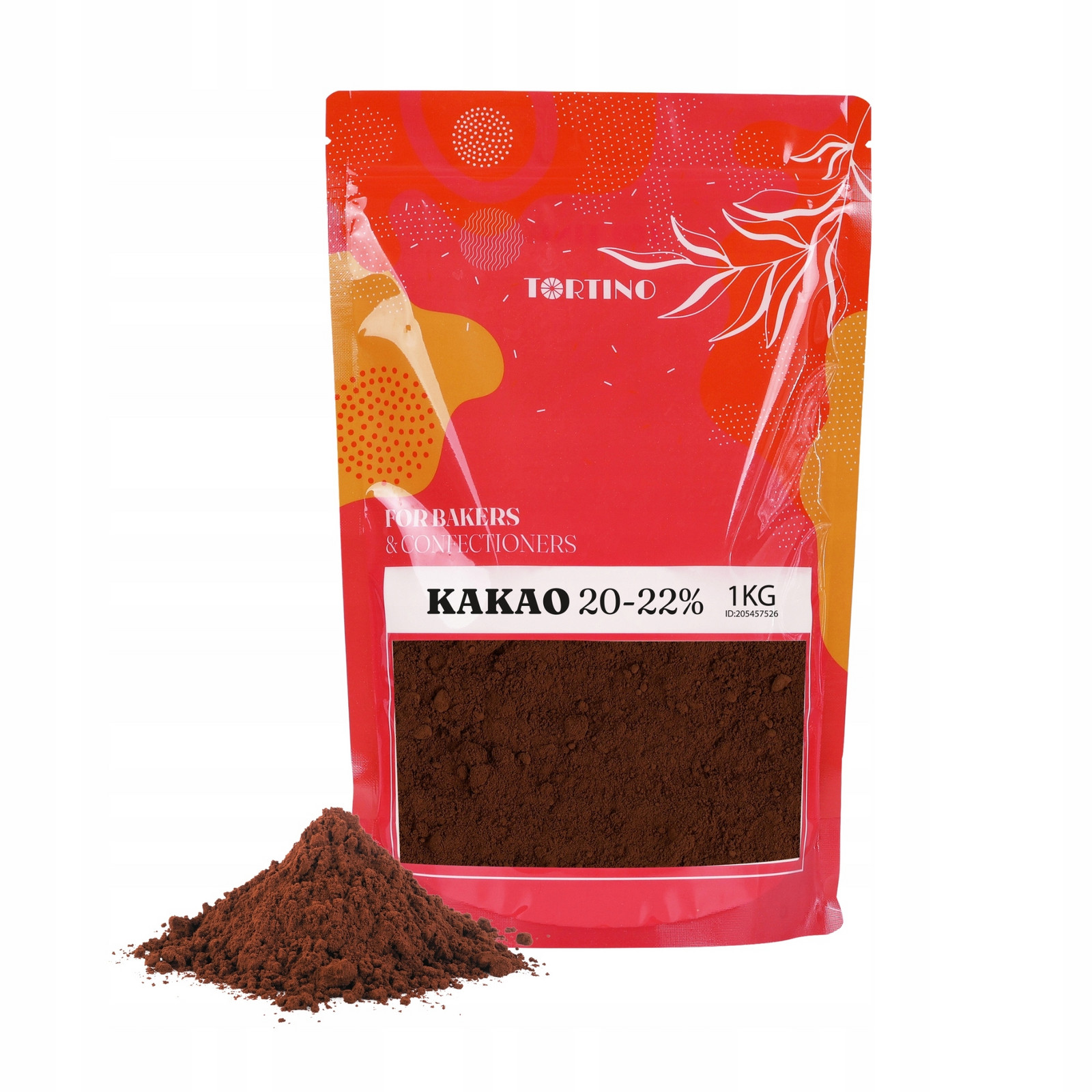 Kakao v prášku alkalizované 20-22% 1 kg Tortino