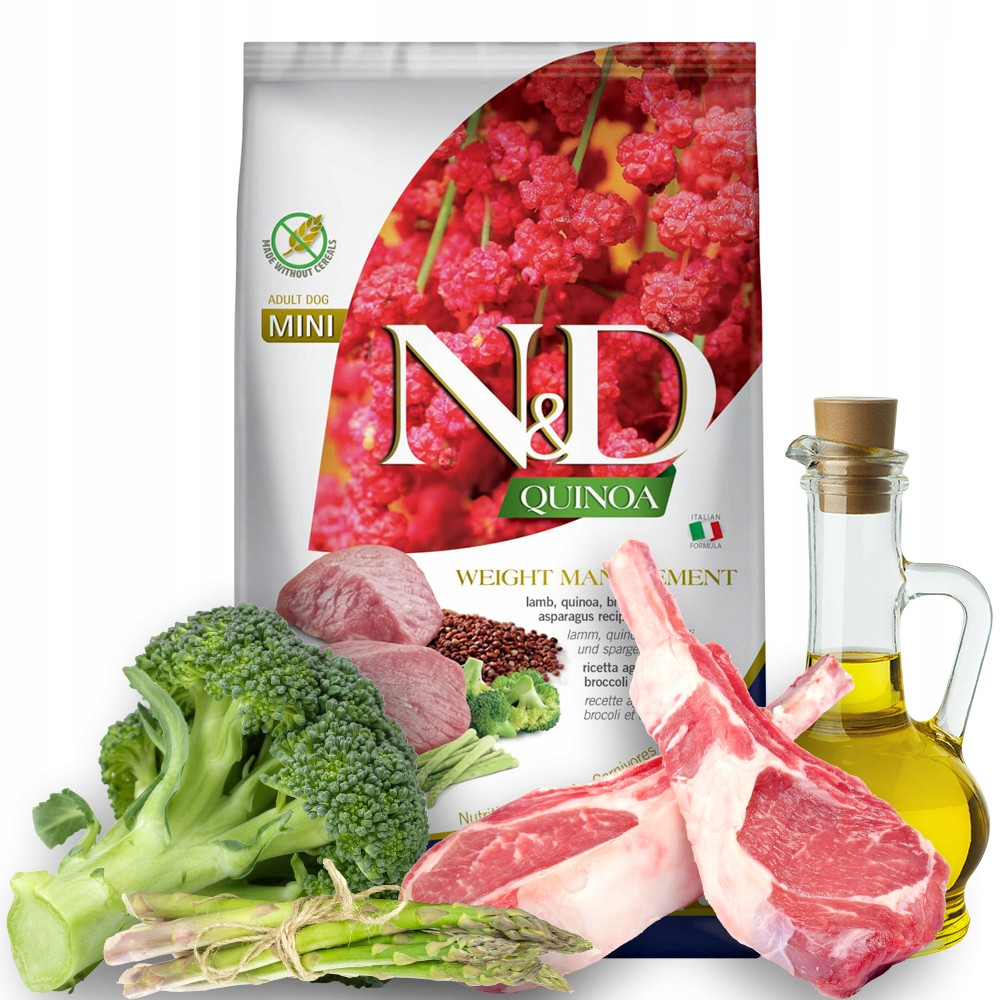 Nd Quinoa Weight Management 7kg Dog Mini Adult Lamb