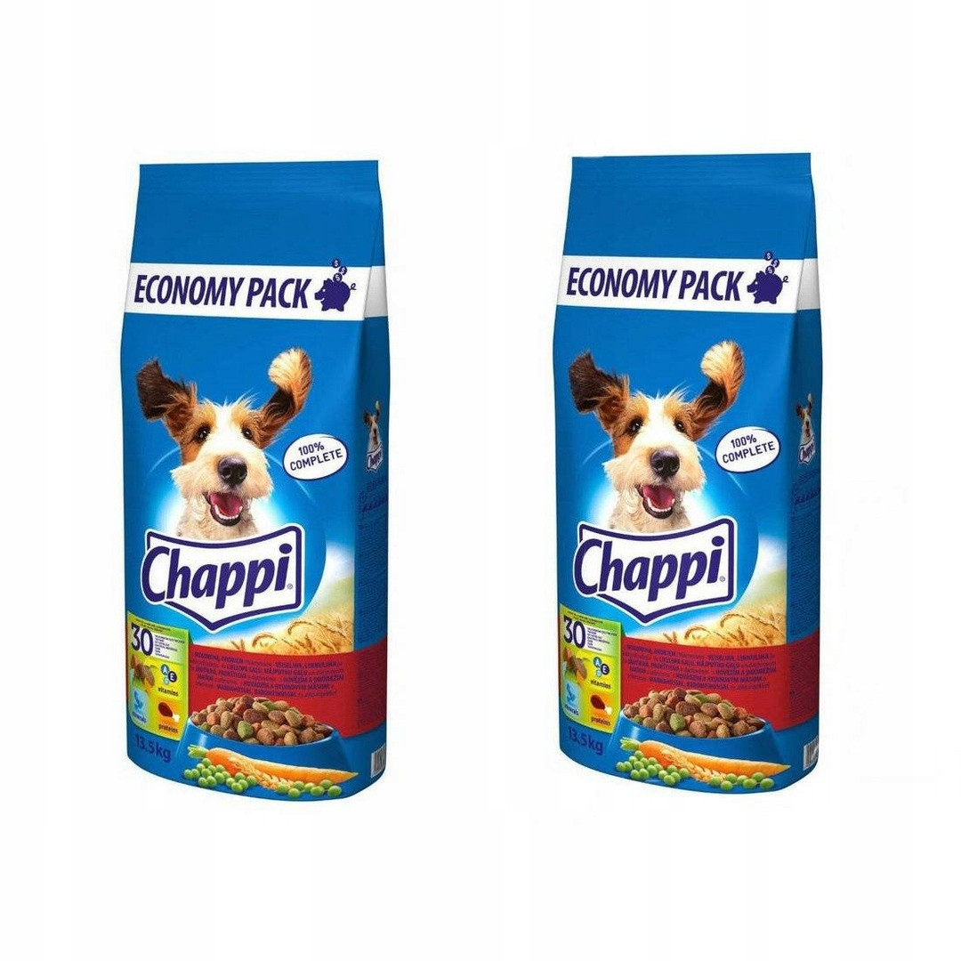 Chappi Hovězí a drůbeží maso 2x13,5 kg (27 kg) Krmivo Suché Krmivo pro psy
