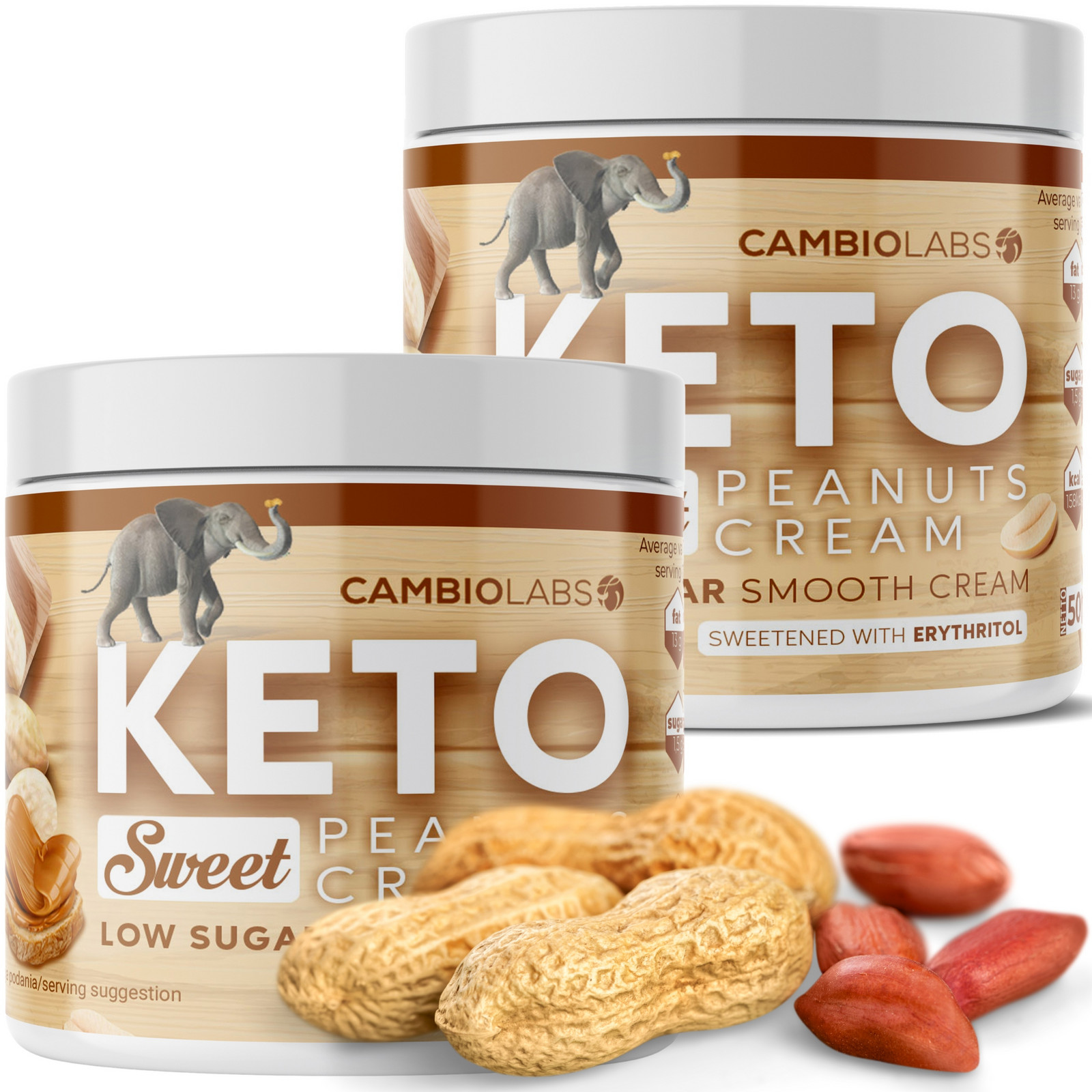 Ořechové máslo Keto arašídů Bez Cukru