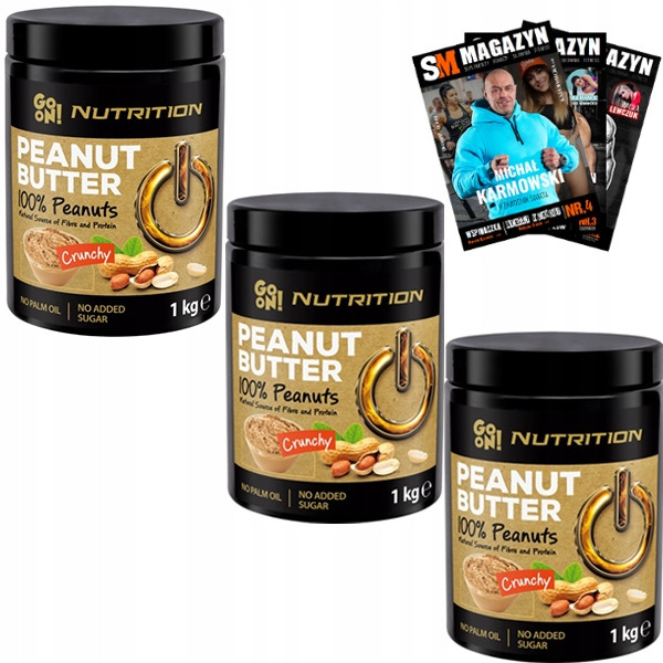 Ořechové máslo Go On Kousky ořechů 3x1000g