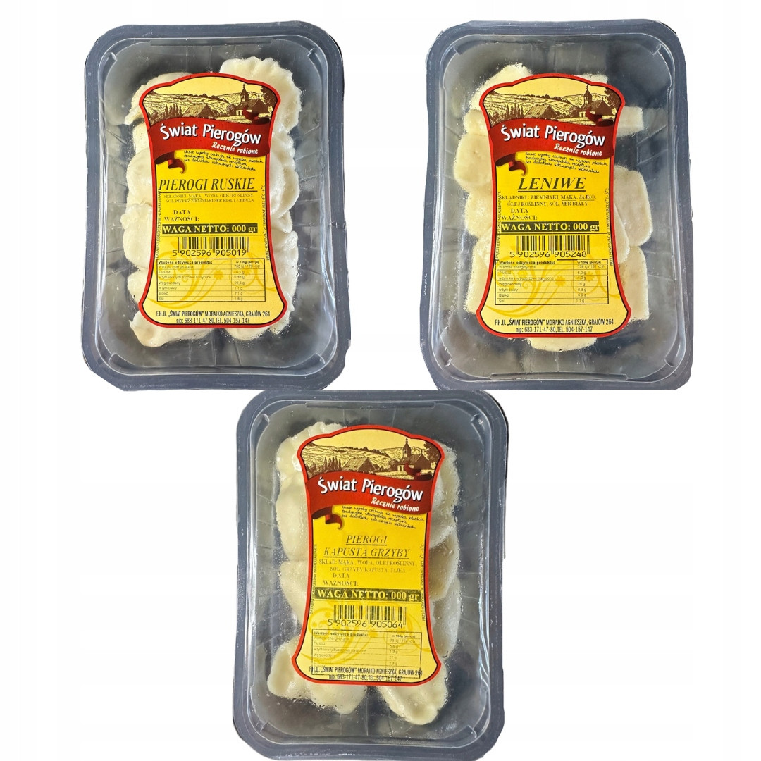 Degustační sada Ruské, Zelí-houby,líné 3X400gr pokrm hotový