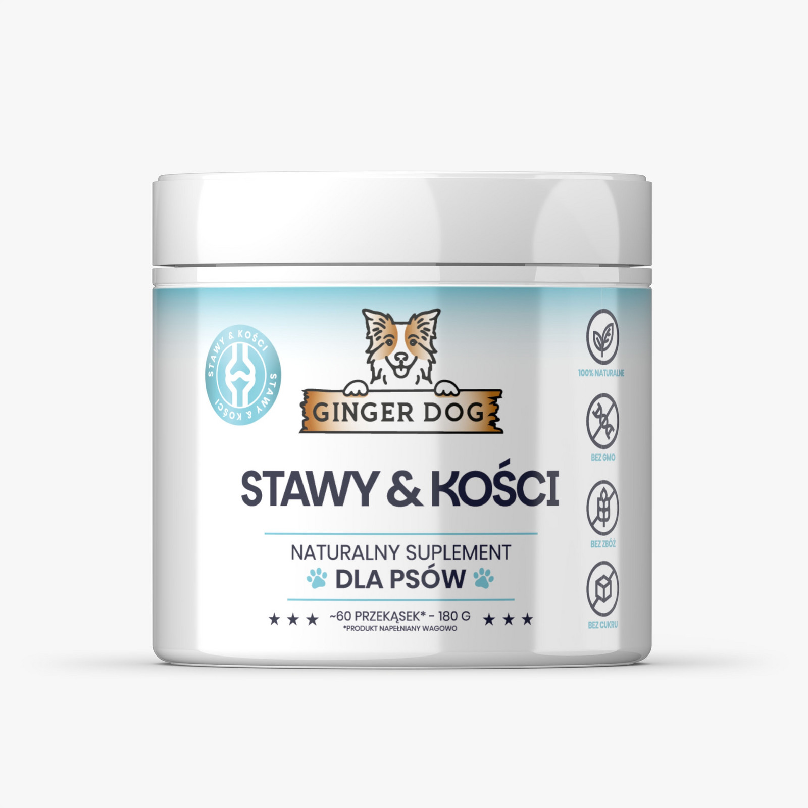 2 x Doplněk pro psa Ginger Dog Klouby a kosti 180 g