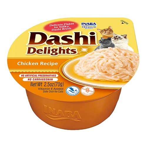 2 x Krmivo pro kočky Inaba Dashi Delights Kuře 70 g