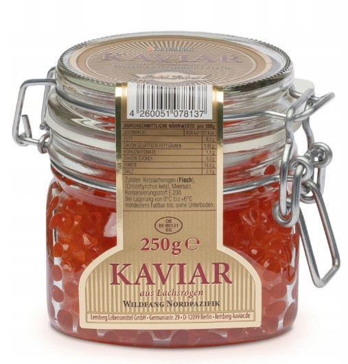 Kaviár z lososa keta Gl „Lemberg“ 250 g