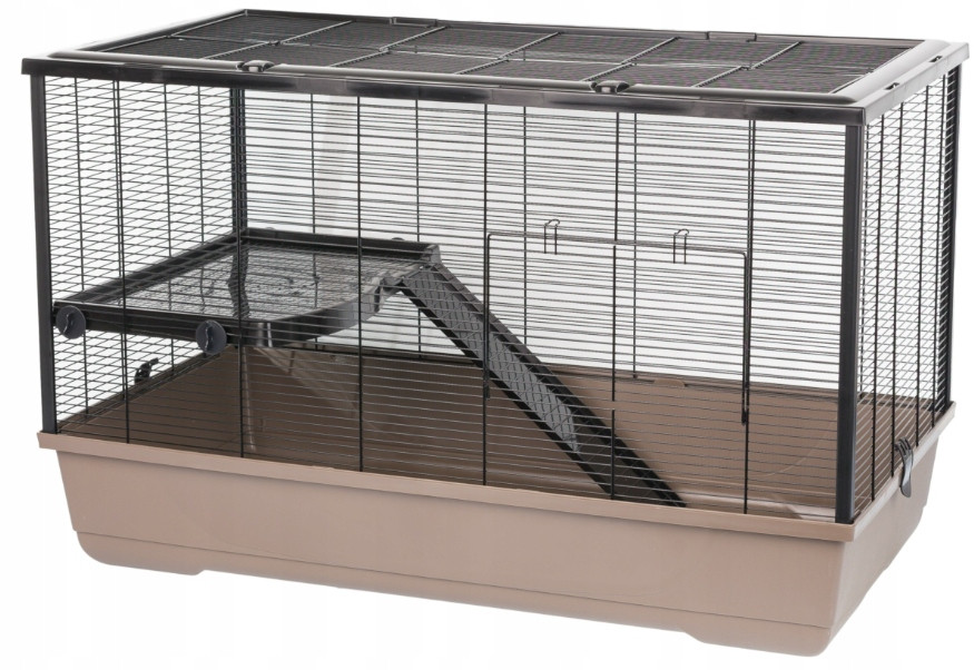 Velká Klec Pro Hlodavce Křečka Skládací Plast Inter-zoo Harry Černá