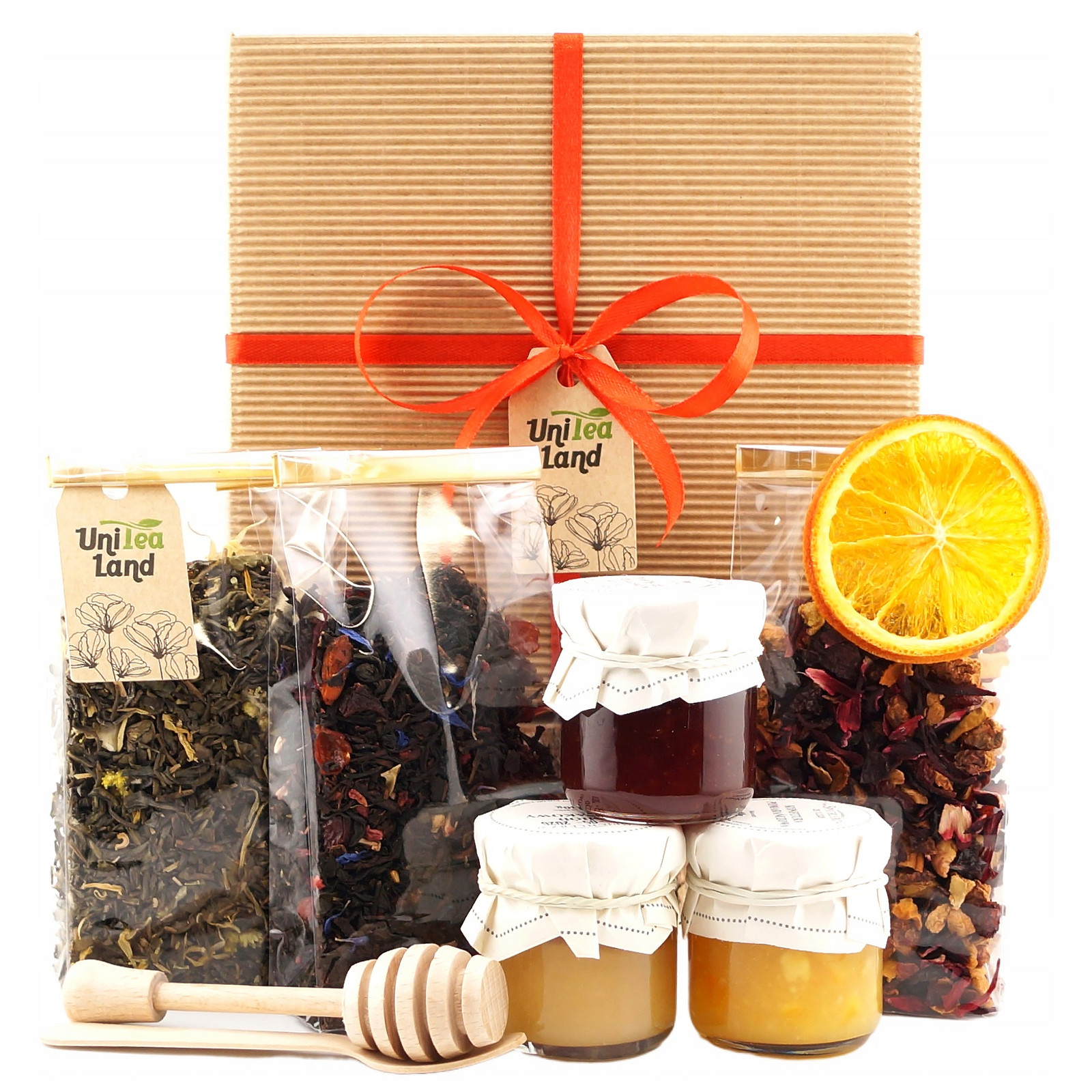 Dárková Sada na narozeniny s čajem a sladkostmi Dárkový koš