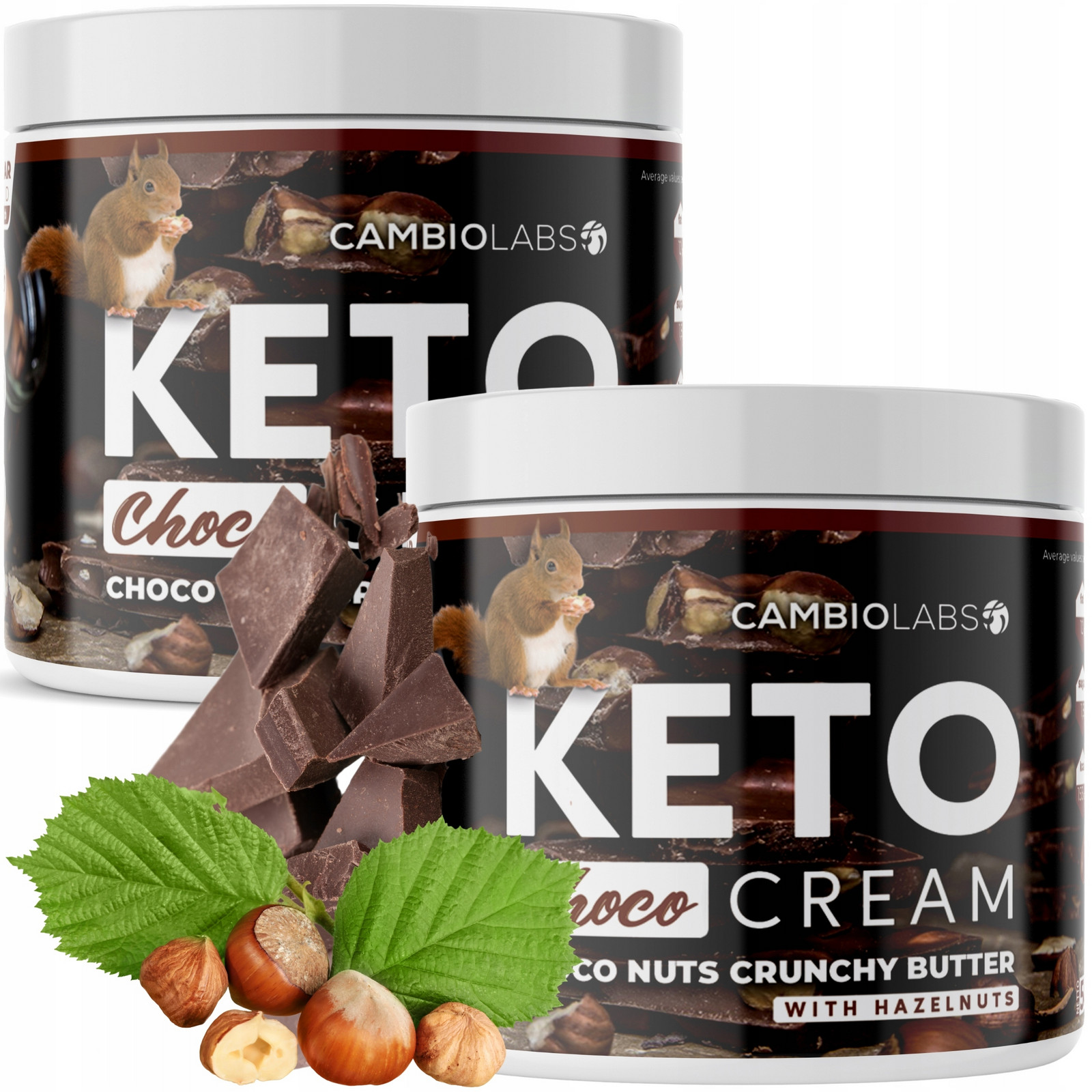 Čokoládový Krém Keto bez cukru 1000g Oříšky