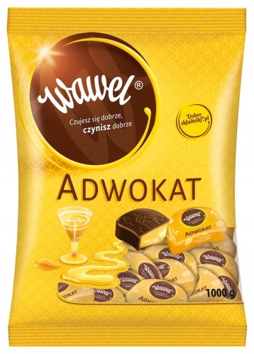 Wawel Advokát Čokolády Bonbóny Plněné 1KG
