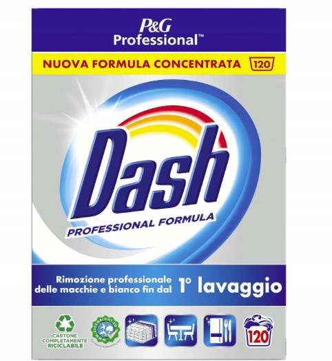 Dash Profesionální prací prášek pro pračky s kapacitou 120 praní 6 kg