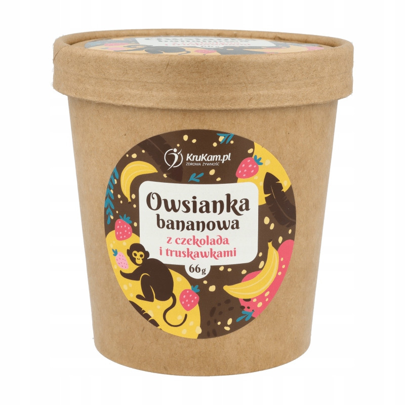 Ovesná Kaše Banán S Čokoládou A Jahodami 66 G Havrana