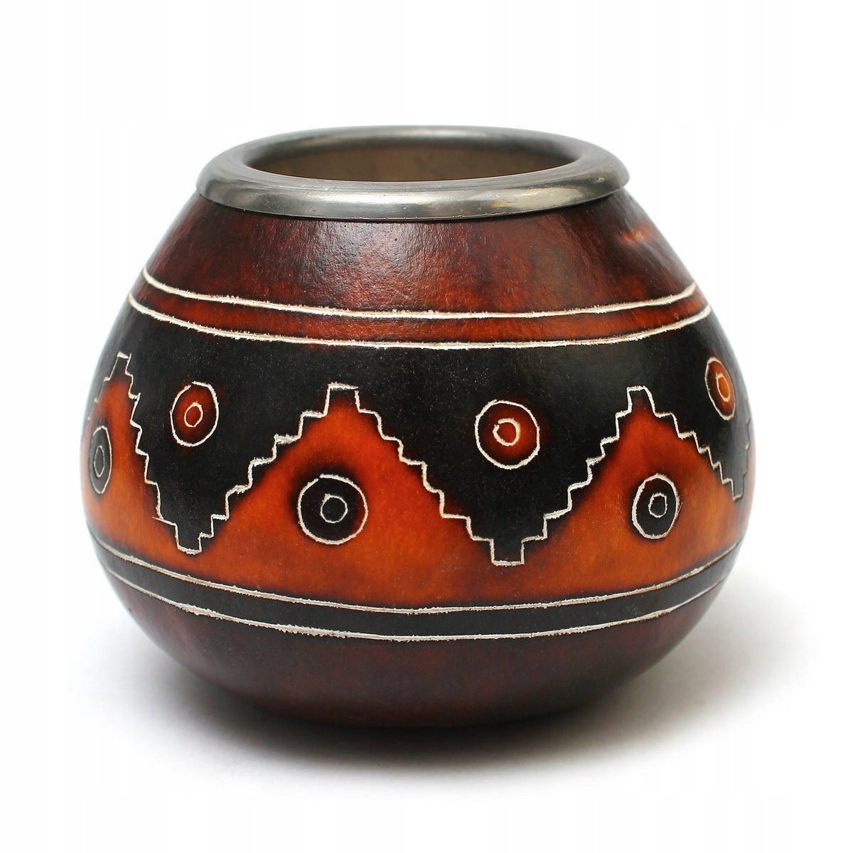 Matero pro Yerba Mate Přírodní velká tykva Copiapo z Chile Handmade