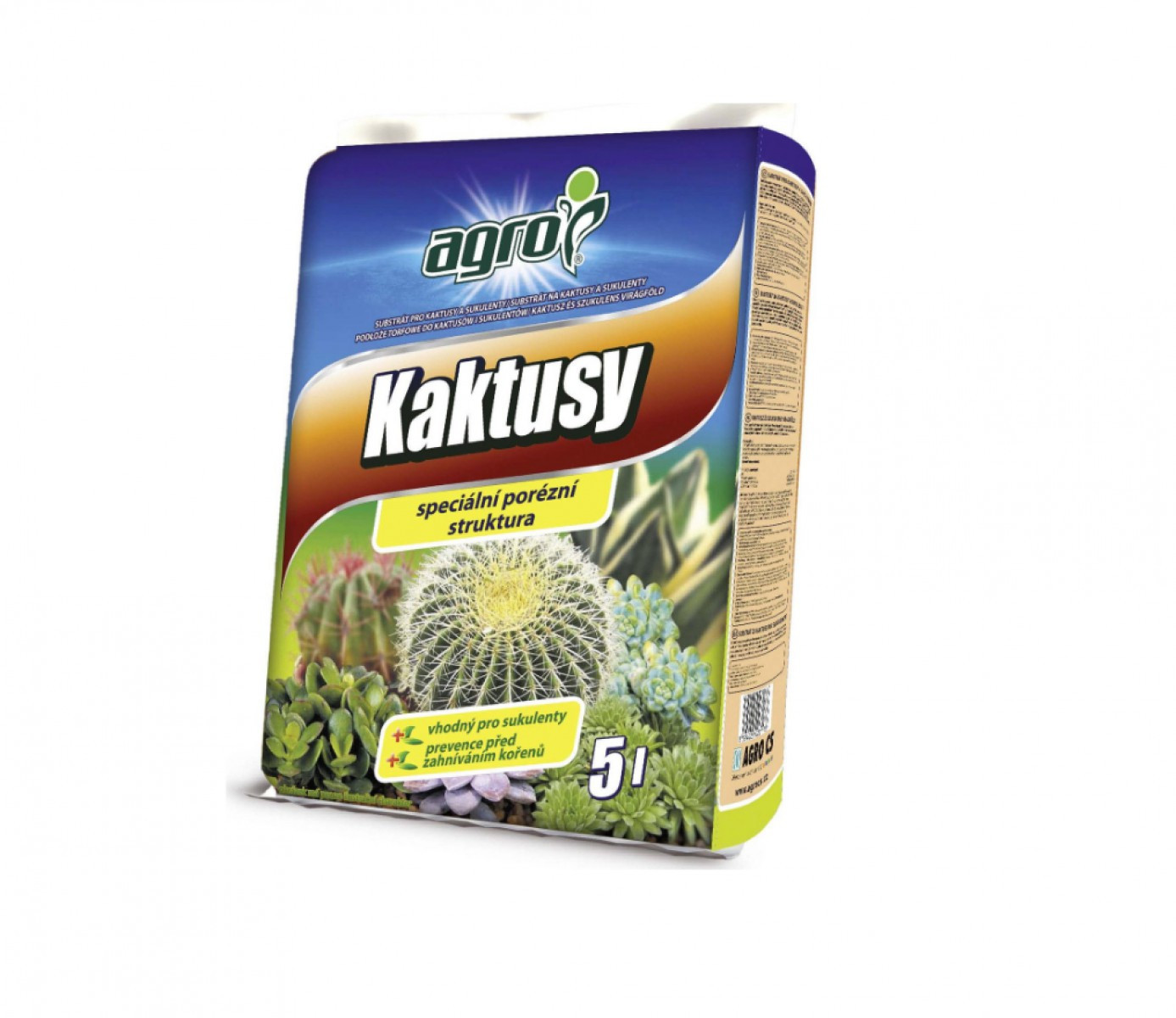 AGRO Substrát pro kaktusy 5 l
