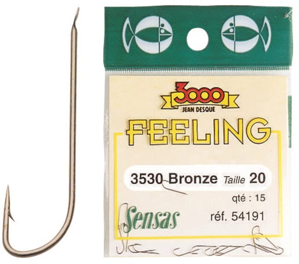 Sensas Háčky Feeling 3530 Bronze 15ks - vel.20