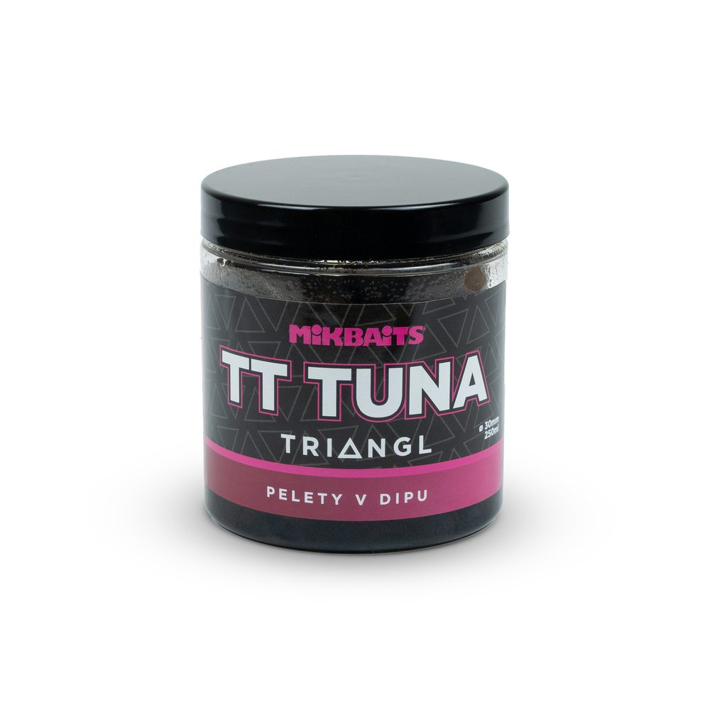 Mikbaits Pelety v dipu TT Tuna Triangl 30mm 250ml