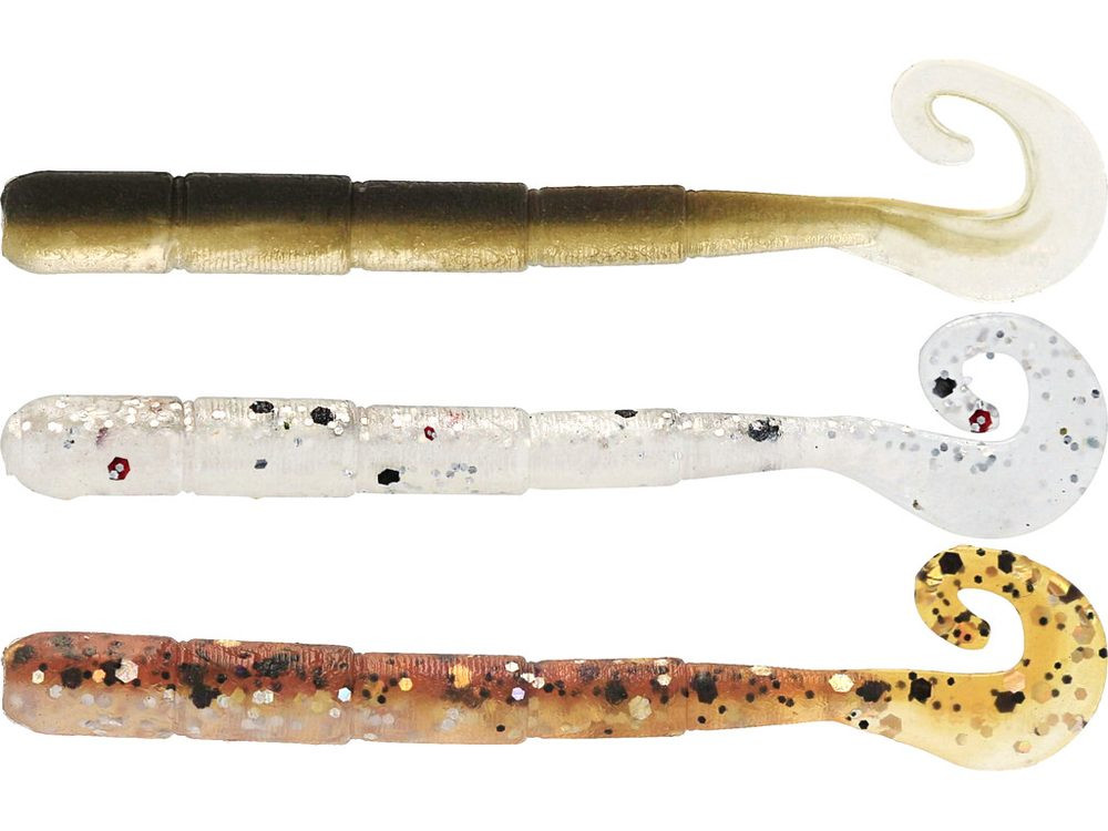 Westin Umělá Nástraha Ned Worm Curltail Clear Water Mix 23 - 5cm  0,5g 6ks