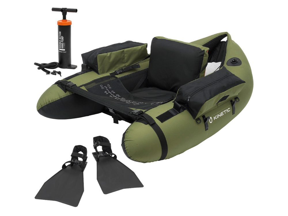 Kinetic Bellyboat Fish Hunter Float Tube Combo