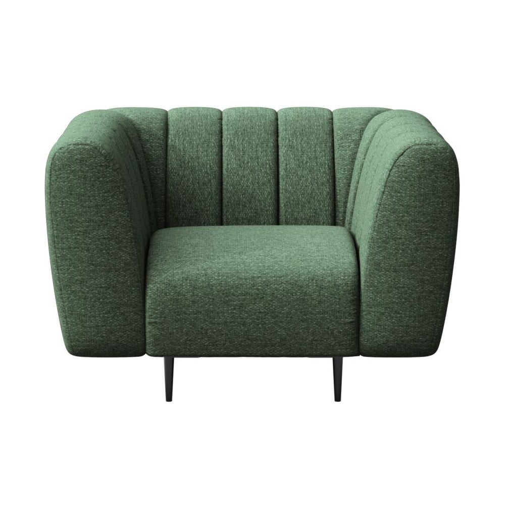 Tmavě zelené křeslo Shel – Ghado