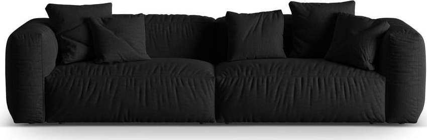 Černá modulární pohovka 320 cm Martina – Micadoni Home