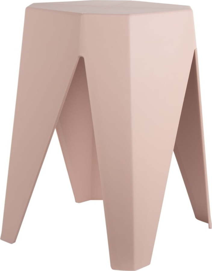 Světle růžová plastová stolička Cherish – Leitmotiv