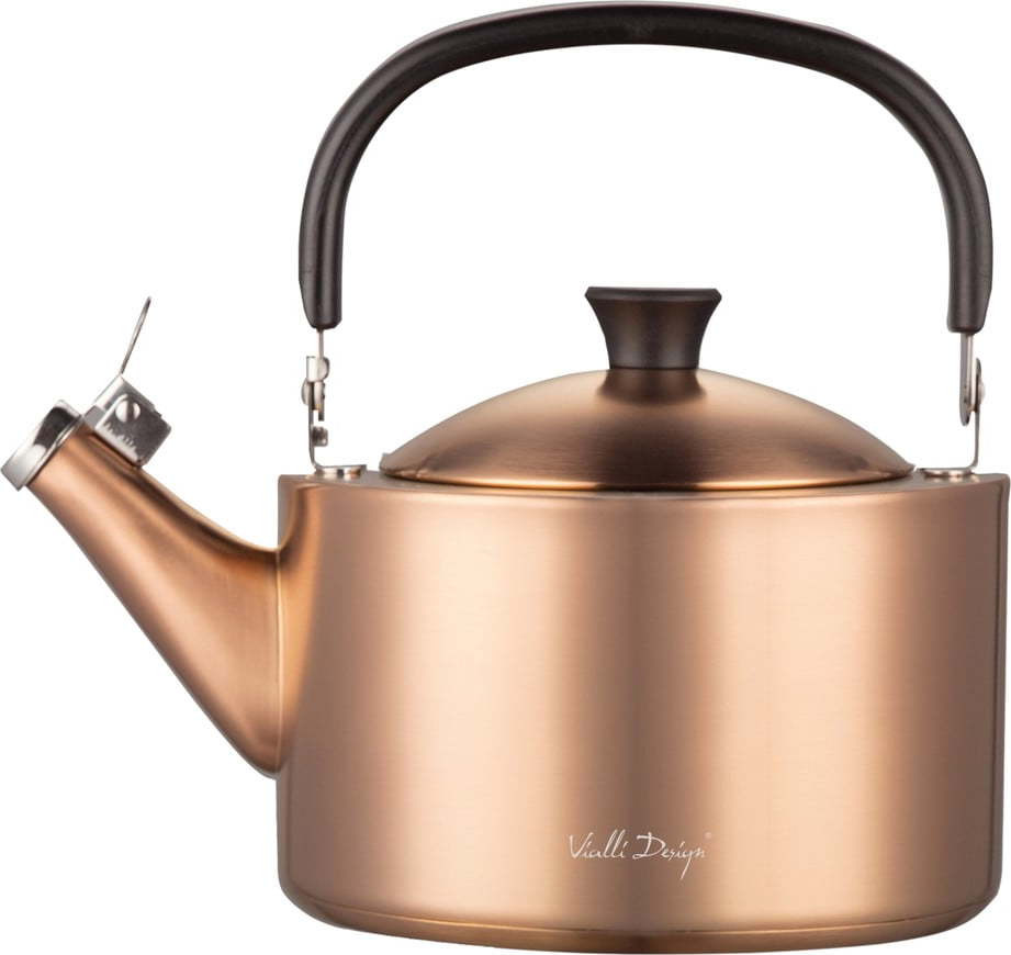 Varná konvice z nerezové oceli v měděné barvě 1,5 l Diamante – Vialli Design