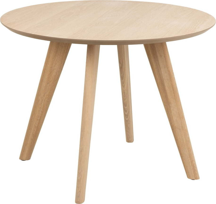 Kulatý jídelní stůl s deskou v dubovém dekoru ø 100 cm Townsville – Actona