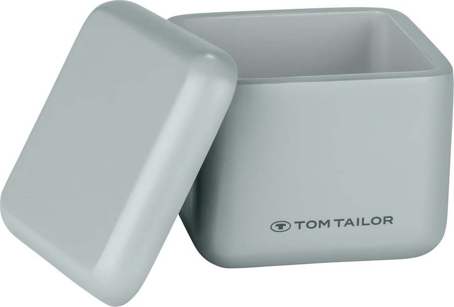 Světle zelený koupelnový organizér na vatové tampony z polyresinu Tom Tailor T-Rounded – Wenko