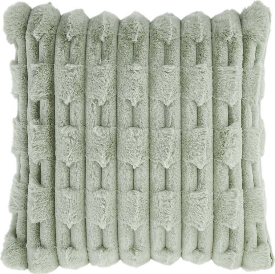 Dekorační polštář z mikroplyše 50x50 cm Carved Fur – Bianca