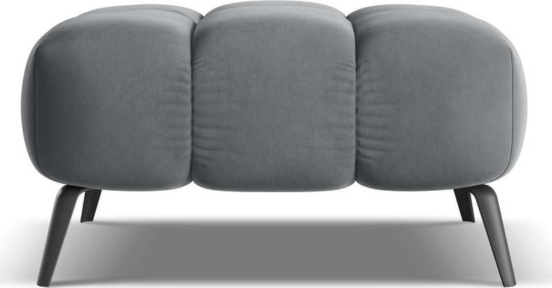 Šedá sametová podnožka Nalu – Makamii